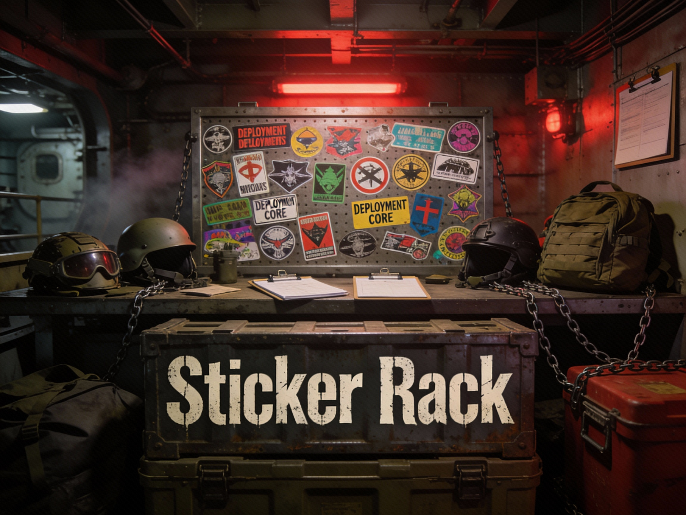 Deployed Sticker Sticker Rack - Deployment‑tested sarcasm | Salty By Design